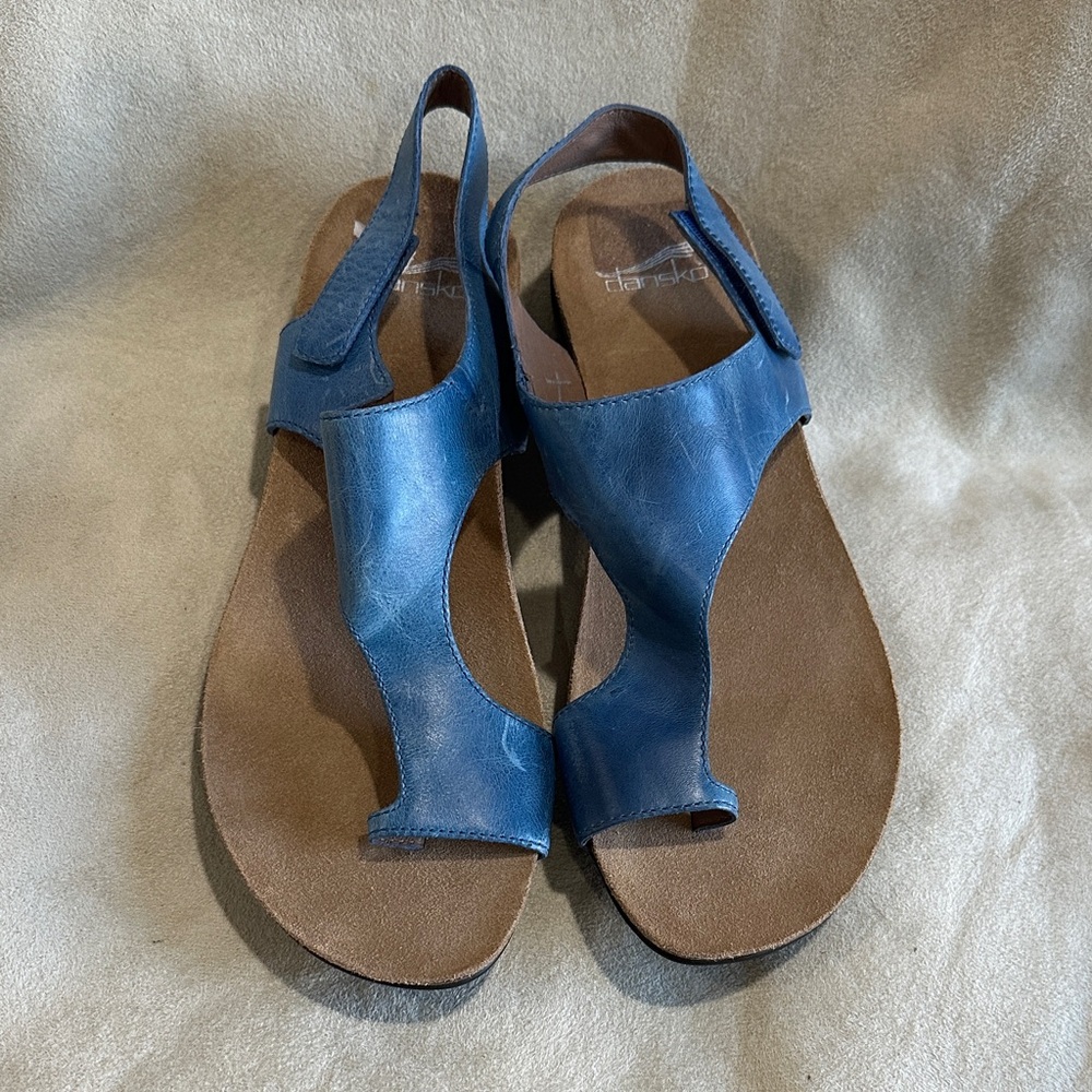 Dansko Reece Women's Vibrant Blue Sandals - Picture 3 of 13